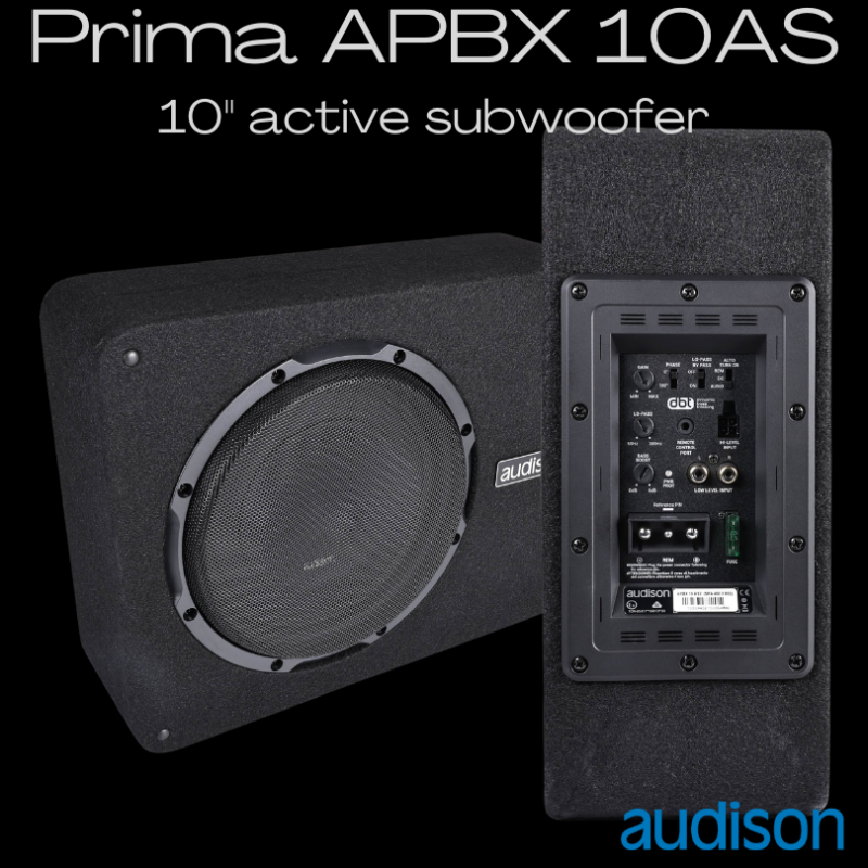 Audison Prima APBX 10 AS2 powered subwoofer